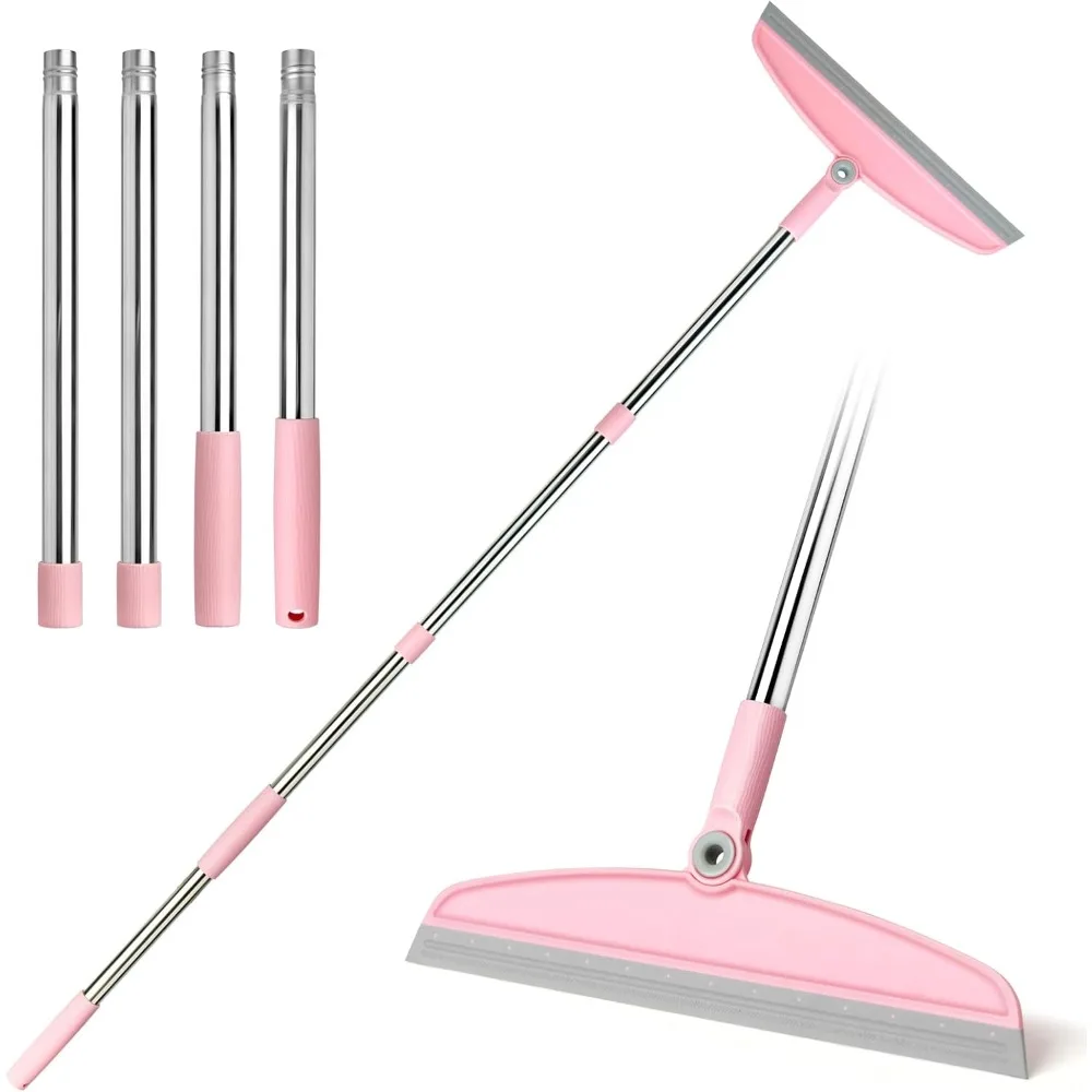 Multifunctional Silicone Rubber Broom 54" Adjustable Handle Sweeper for Floors, Bathroom, Kitchen, Shower, Pet Hair
Multifunctional Silicone Rubber Broom 54" Adjustable Handle Sweeper for Floors, Bathroom, Kitchen, Shower, Pet Hair