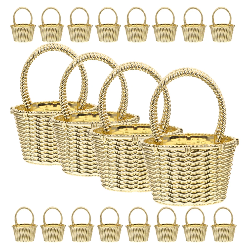 24Pcs Candy Basket Small Handheld Creative Party Storage Gift Wedding Favor Decoration Mini Candy Serving Basket
24Pcs Candy Basket Small Handheld Creative Party Storage Gift Wedding Favor Decoration Mini Candy Serving Basket