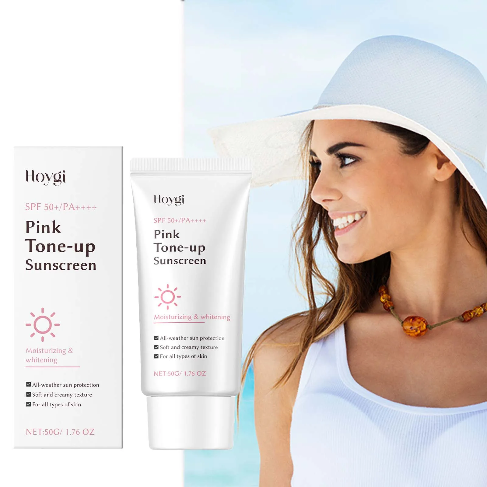 Розовый осветляющий солнцезащитный крем SPF 50+ УФ-защита Увлажняющий легкий нежирный солнечный блокатор Изолирующий солнцезащитный крем для лица и тела
Розовый осветляющий солнцезащитный крем SPF 50+ УФ-защита Увлажняющий легкий нежирный солнечный блокатор Изолирующий солнцезащитный крем для лица и тела