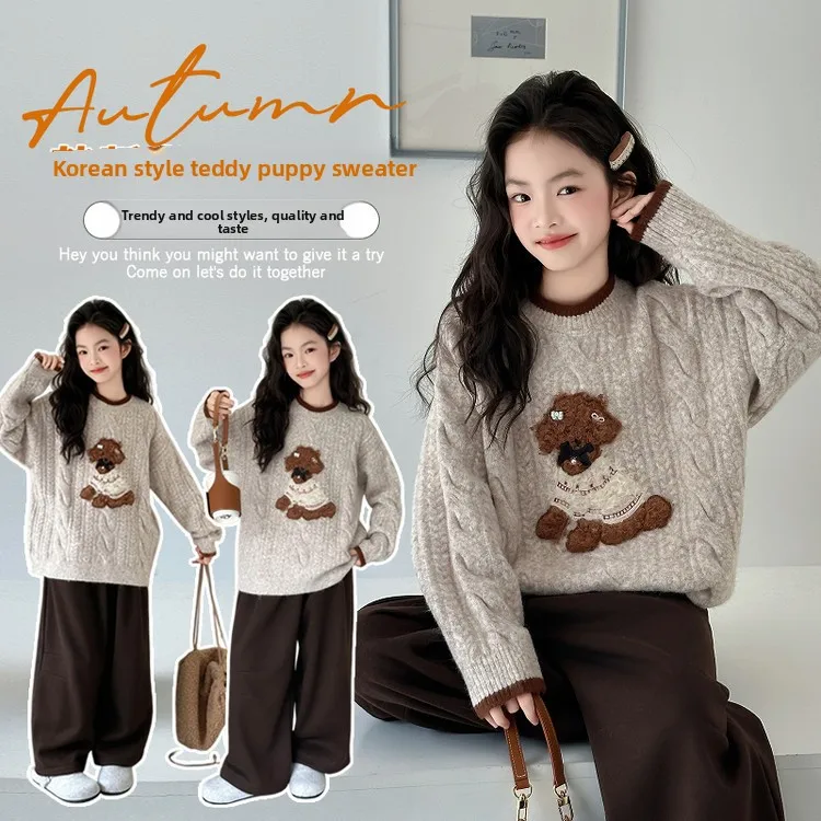 Girls 2025 New Sweater Autumn and Winter Foreign Style Thickened Warm Winter Cartoon Knitted Bottoming Shirt
Girls 2025 New Sweater Autumn and Winter Foreign Style Thickened Warm Winter Cartoon Knitted Bottoming Shirt