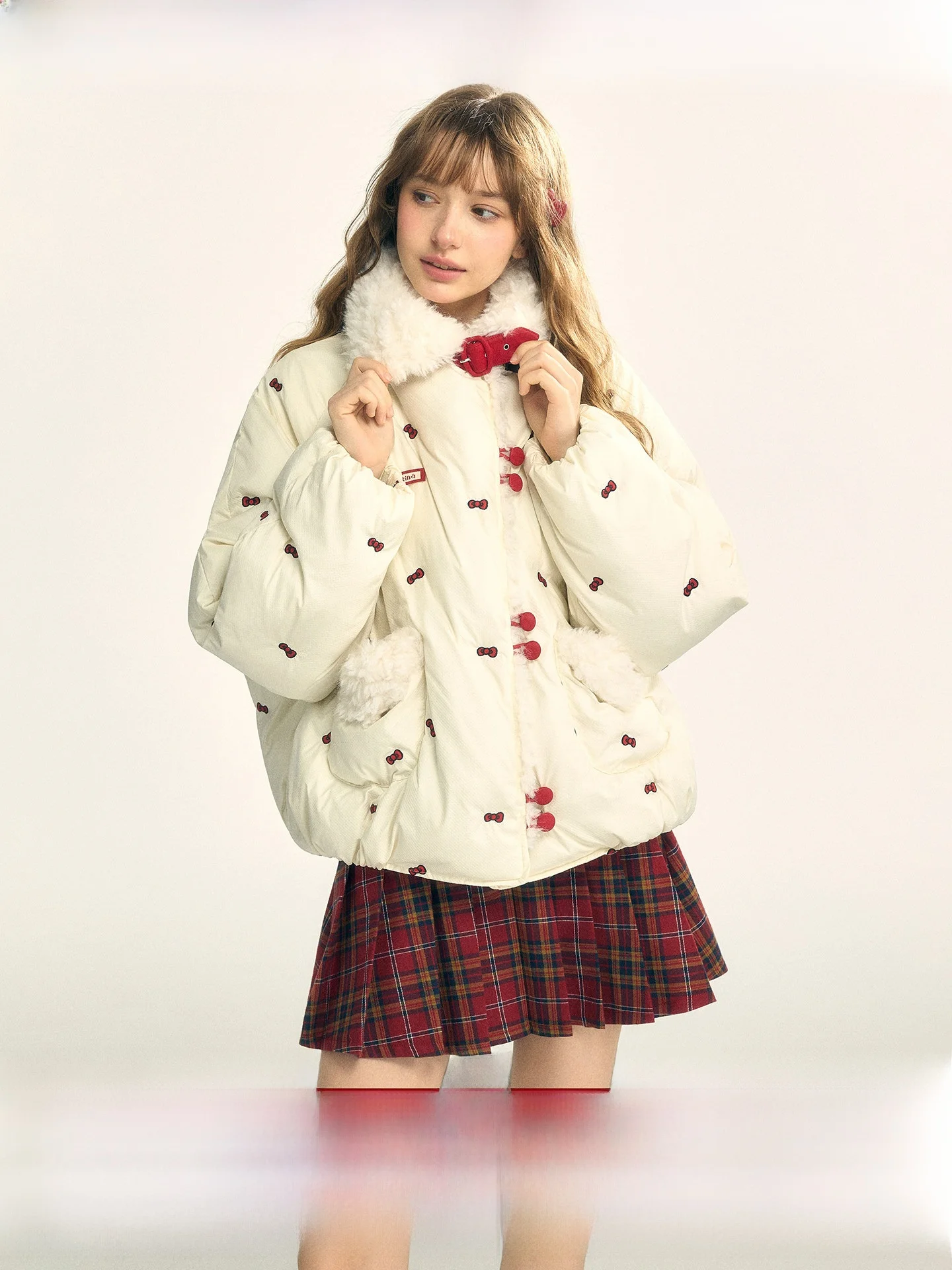 Thiened Cotton Jaet Women's Winter Coat Sweet Sle Loose Fit Long Sve Stand Collar Button Closure Warm Knot
Thiened Cotton Jaet Women's Winter Coat Sweet Sle Loose Fit Long Sve Stand Collar Button Closure Warm Knot