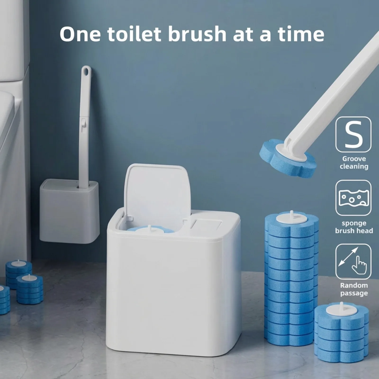 Wall Hanging Toilet Brush with Holder Long Handled Silicone Toilet Brush Soft Bristles WC Cleaning Brush Bathroom Accessories
Wall Hanging Toilet Brush with Holder Long Handled Silicone Toilet Brush Soft Bristles WC Cleaning Brush Bathroom Accessories