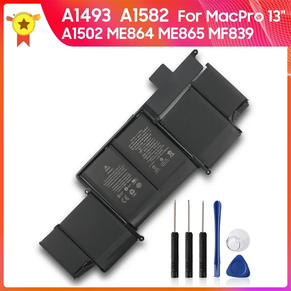 Сменный аккумулятор A1493 A1582 6559 мАч для MacBook Pro A1502 ME864 ME865 A1493 A1582 MF839 MacPro 13, высококачественные аккумуляторы
Сменный аккумулятор A1493 A1582 6559 мАч для MacBook Pro A1502 ME864 ME865 A1493 A1582 MF839 MacPro 13, высококачественные аккумуляторы