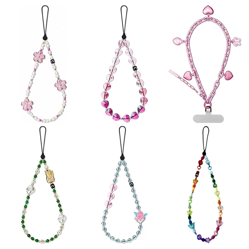 Colorful Beads Phone Charm Short Chain Mobile Phone Straps for IPhone Lanyard Bracelet for Samsung Galaxy
Colorful Beads Phone Charm Short Chain Mobile Phone Straps for IPhone Lanyard Bracelet for Samsung Galaxy