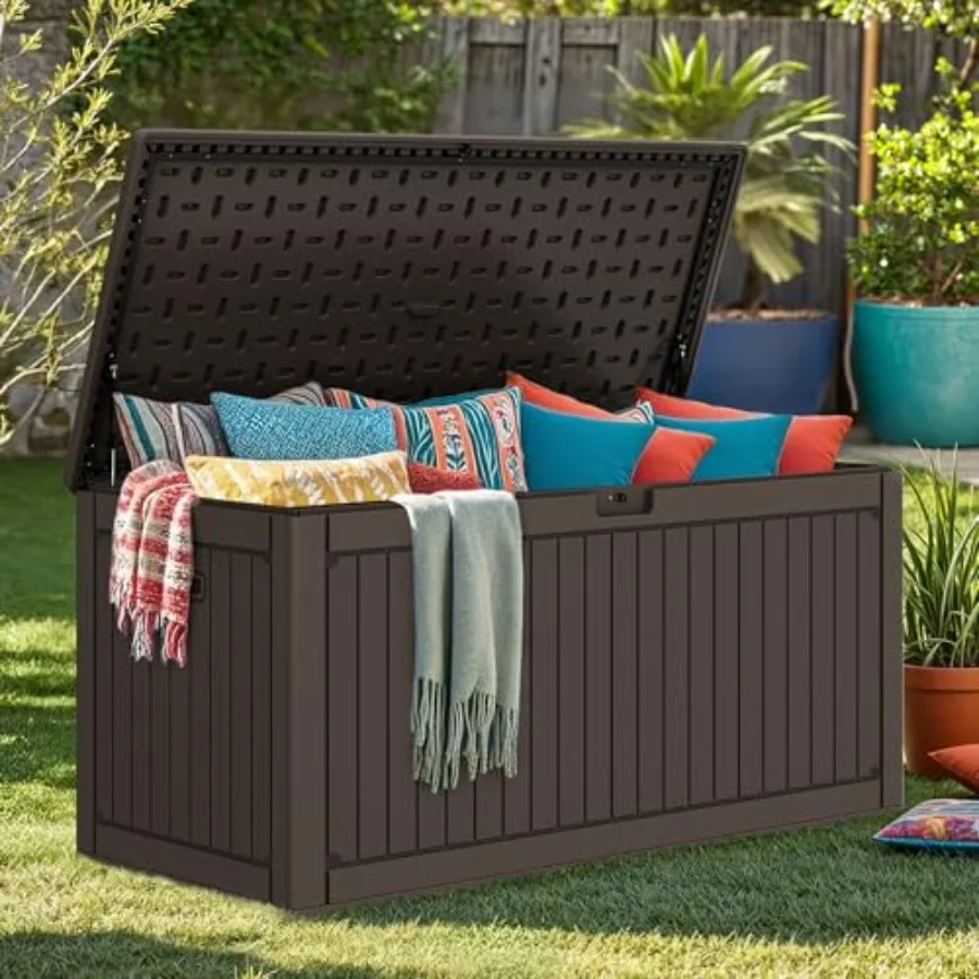 0 Resin Outdoor Storage Box, XXL Double-Wall Waterproof Deck Box with Divider, Doubles as Table or Seating with 1000 lbs Capaci
0 Resin Outdoor Storage Box, XXL Double-Wall Waterproof Deck Box with Divider, Doubles as Table or Seating with 1000 lbs Capaci