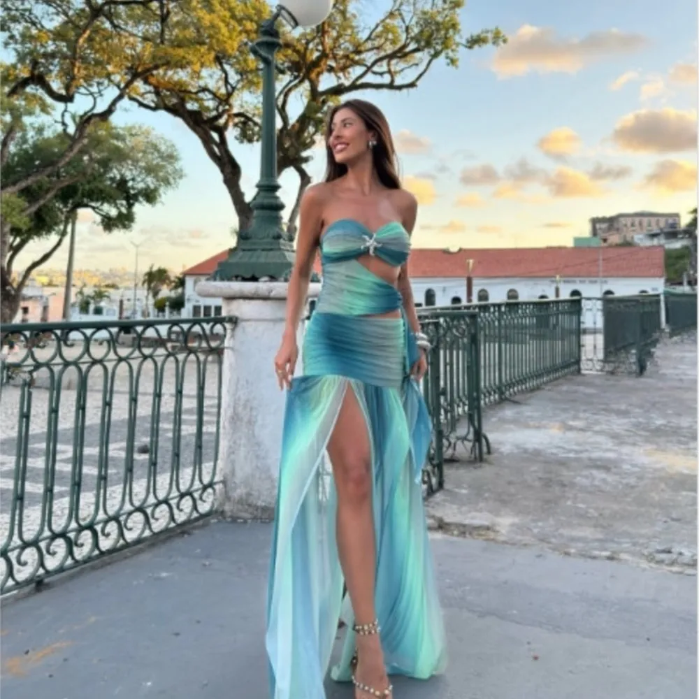New Woman Sleeveless Mid-waist Hollow Long Vestido Sexy Fashion Dress Summer Temperament Gradient Casual Holiday Style Clothes
New Woman Sleeveless Mid-waist Hollow Long Vestido Sexy Fashion Dress Summer Temperament Gradient Casual Holiday Style Clothes