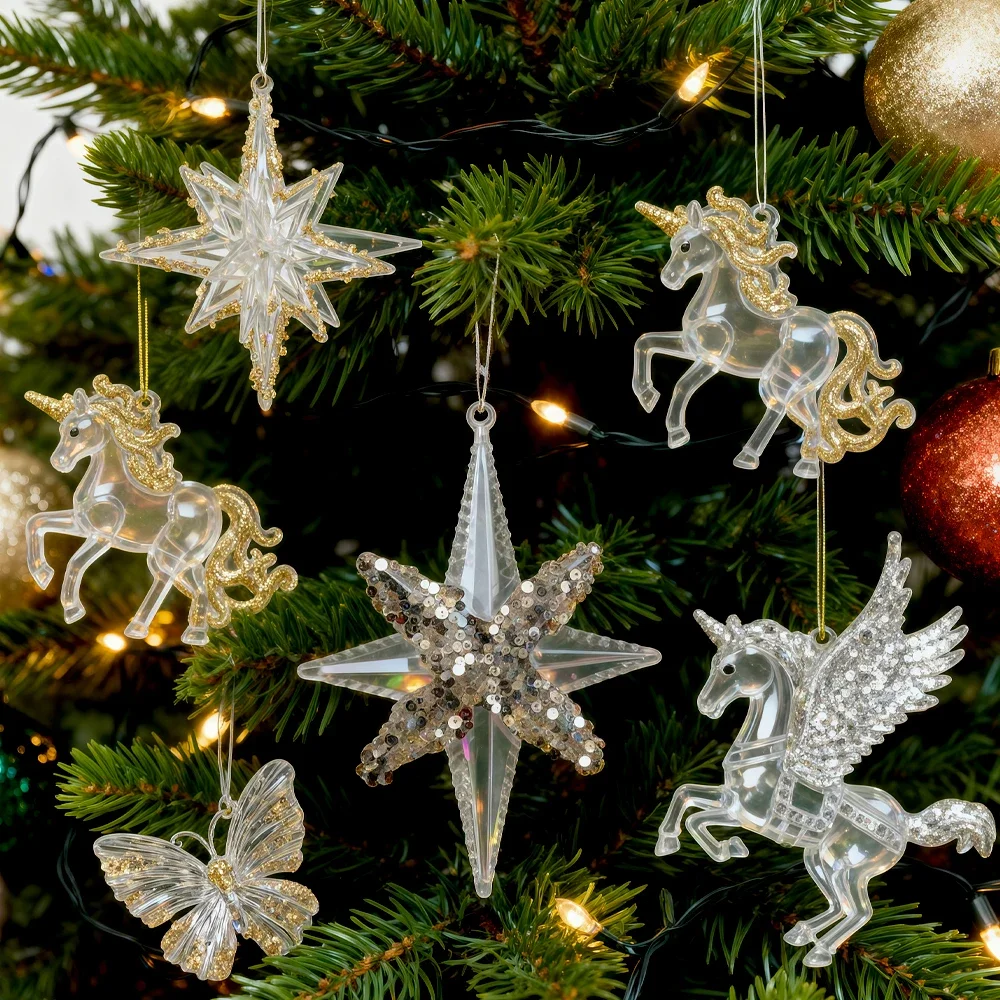 Christmas Decorations - Acrylic Clear Pendants Blingbling Pendants Christmas Scene Decorations Christmas Tree Ornaments
Christmas Decorations - Acrylic Clear Pendants Blingbling Pendants Christmas Scene Decorations Christmas Tree Ornaments