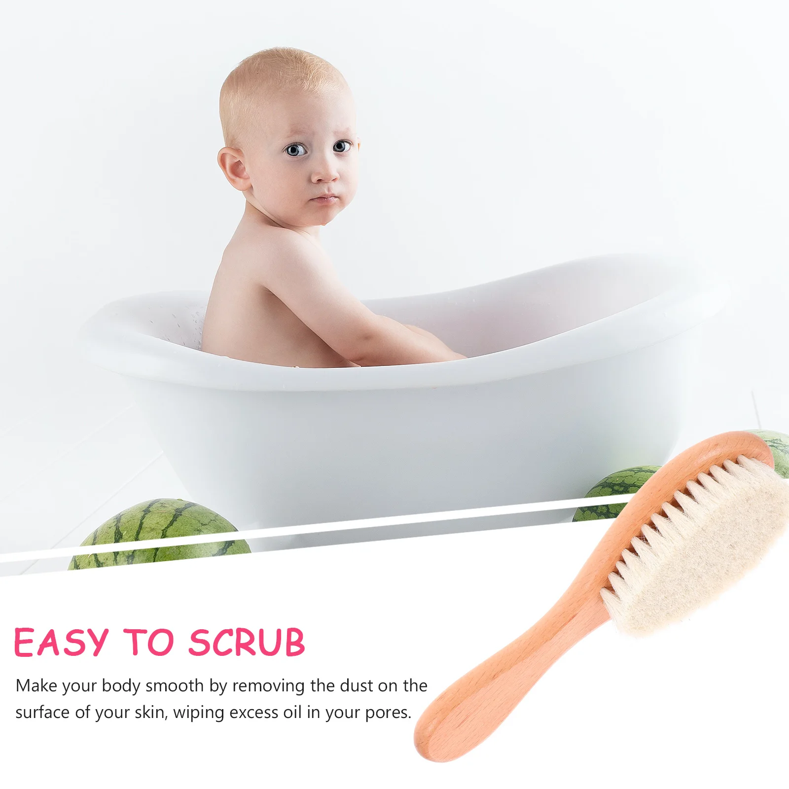 1Pcs Baby Shower Brush Soft Massage Bath Brush Wooden Handle Back Scrubber Hair Cleaning Tool for Adults Back Scrubber
1Pcs Baby Shower Brush Soft Massage Bath Brush Wooden Handle Back Scrubber Hair Cleaning Tool for Adults Back Scrubber