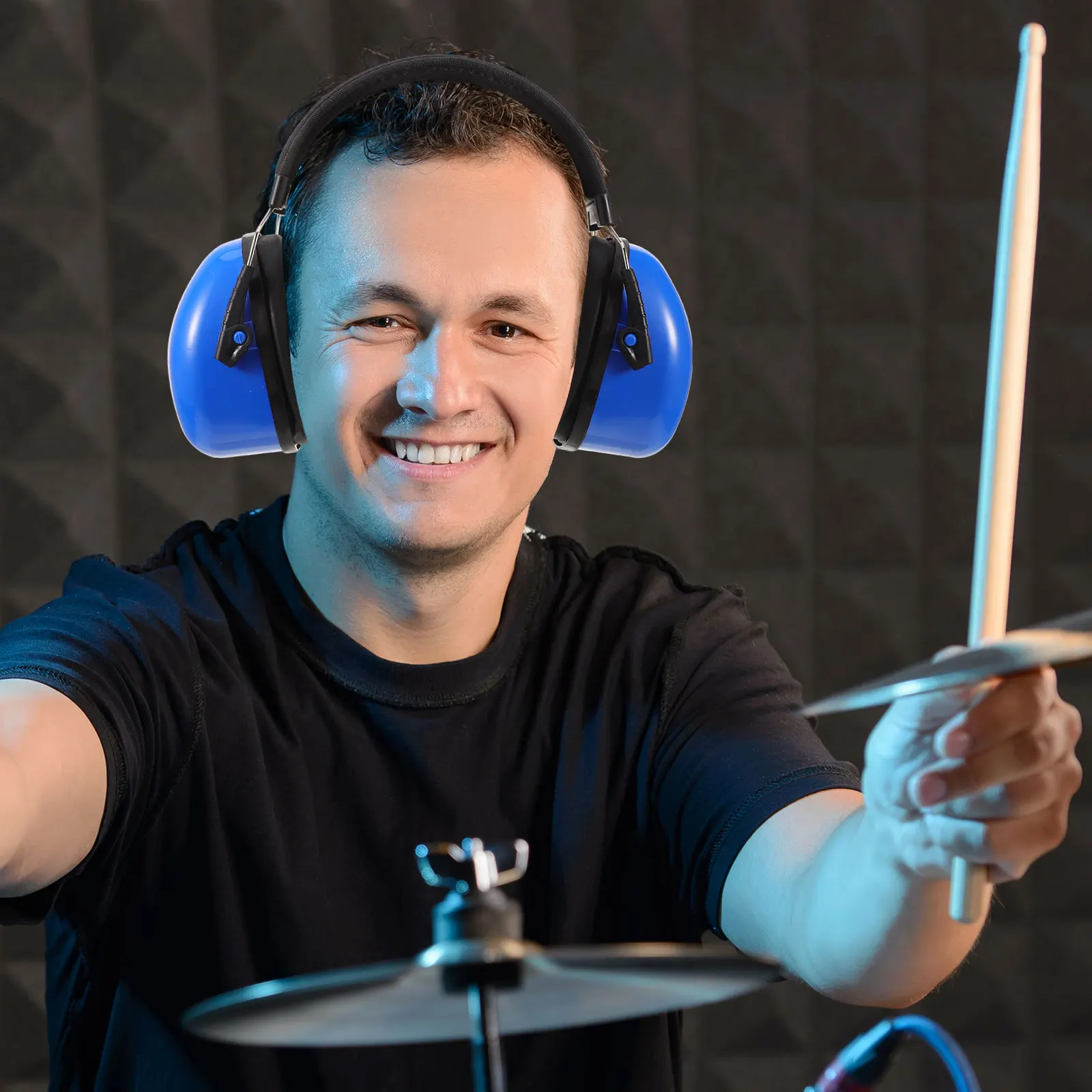 Sponge Material Drummer Headphone NoiseProof Earmuff Over Ear AntiNoise Protection Headset Blue Accessory
Sponge Material Drummer Headphone NoiseProof Earmuff Over Ear AntiNoise Protection Headset Blue Accessory