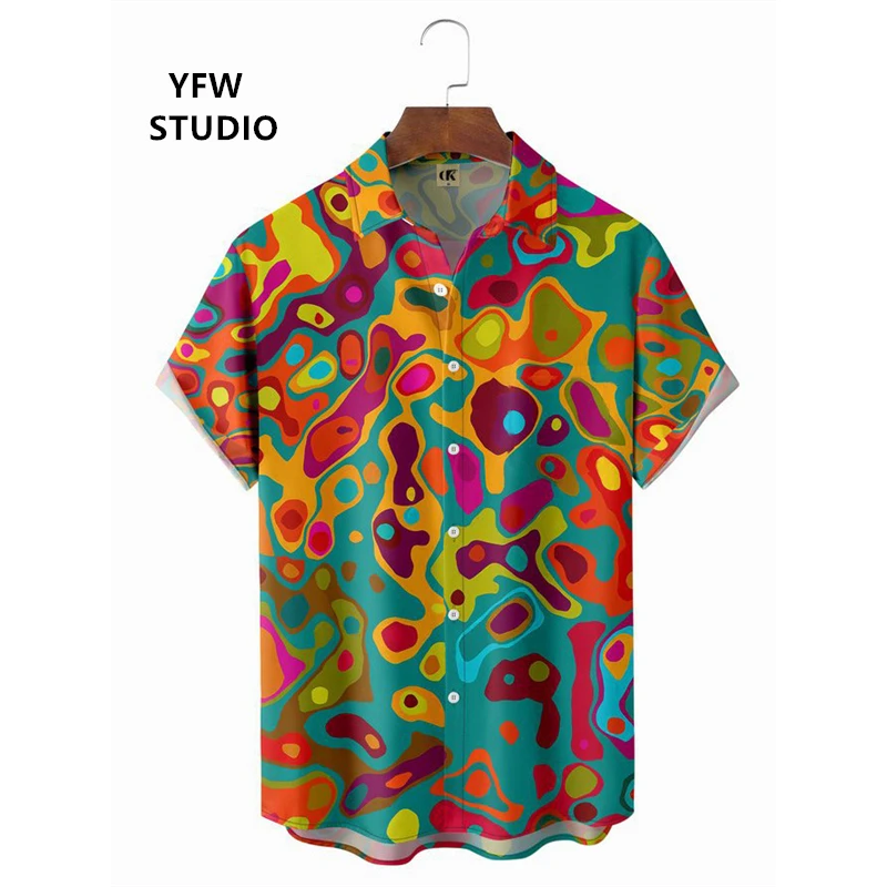 Красочные смешанные красители Tie Dye с 3D узором и принтом Мужская рубашка Модные рубашки для мужчин Уличные гавайские рубашки Роскошные мужские рубашки
Красочные смешанные красители Tie Dye с 3D узором и принтом Мужская рубашка Модные рубашки для мужчин Уличные гавайские рубашки Роскошные мужские рубашки