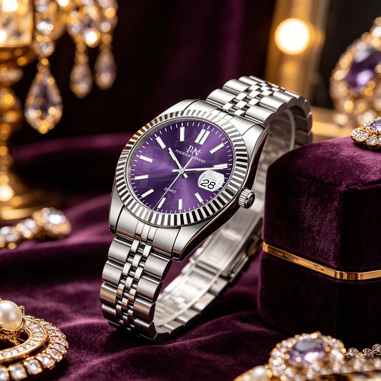2026 New PN Luxury Waterproof Ladies Quartz Watch Large Dial Classic Stainless Steel Band with Date Display
2026 New PN Luxury Waterproof Ladies Quartz Watch Large Dial Classic Stainless Steel Band with Date Display