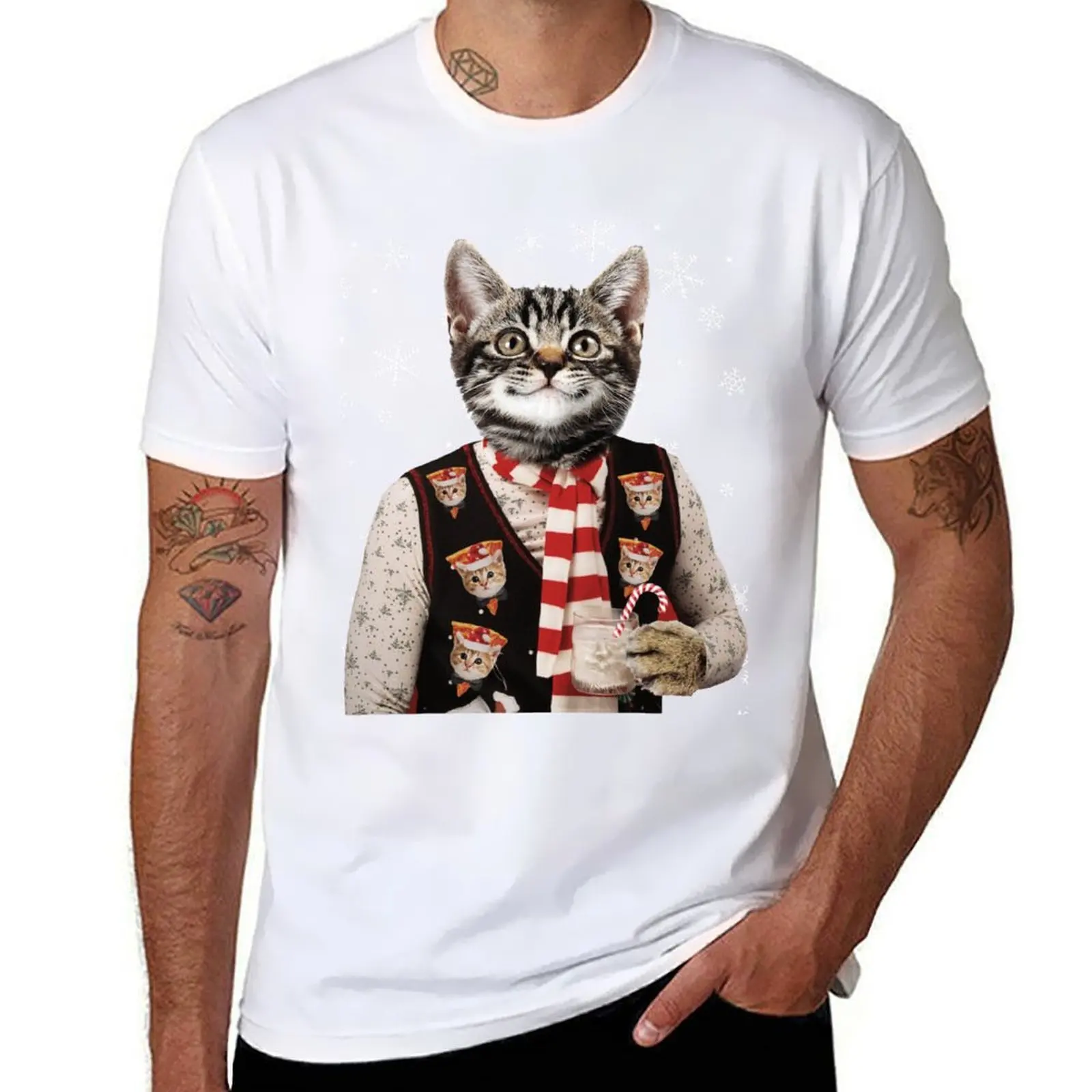 Hipster Cat Wearing Ugly Christmas Sweater With Pizza Cats On It T-Shirt t shirt man luxury T-Shirt
Hipster Cat Wearing Ugly Christmas Sweater With Pizza Cats On It T-Shirt t shirt man luxury T-Shirt