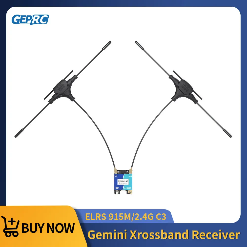 Приемник GEPRC ELRS 915M/2.4G C3 Gemini Xrossband с модулем TX, двухчастотным чипом и частотой 1000 Гц для FPV-квадрокоптеров, для полетов на дальние расстояния и фристайла, запчасти для дронов
Приемник GEPRC ELRS 915M/2.4G C3 Gemini Xrossband с модулем TX, двухчастотным чипом и частотой 1000 Гц для FPV-квадрокоптеров, для полетов на дальние расстояния и фристайла, запчасти для дронов