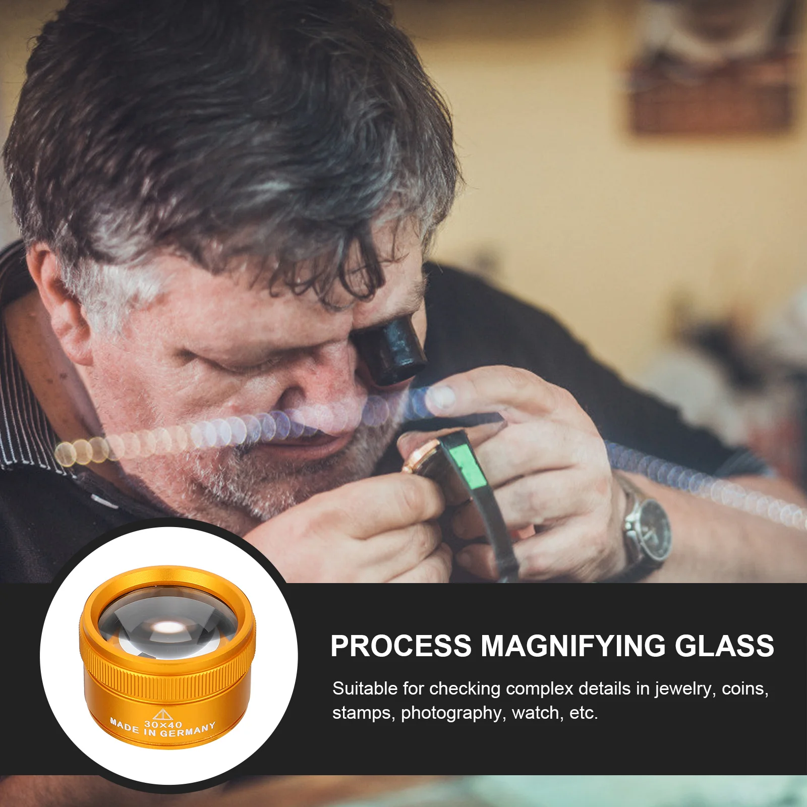 2Pcs High Quality Optical Glass Cylindrical Magnifier 30x Loupe for Watch Repair Jewelry Reading Treasure 30x Jewelry Loupe
2Pcs High Quality Optical Glass Cylindrical Magnifier 30x Loupe for Watch Repair Jewelry Reading Treasure 30x Jewelry Loupe