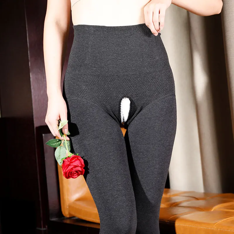 Женские осенне-зимние теплые леггинсы с открытой промежностью, колготки, брюки с высокой талией, толстые термосексуальные джинсы с вырезами
Женские осенне-зимние теплые леггинсы с открытой промежностью, колготки, брюки с высокой талией, толстые термосексуальные джинсы с вырезами