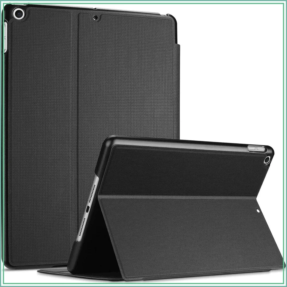Slim Stand Case for iPad 10.2" 9th/8th/7th Gen, Shockproof Folio Cover with Auto Sleep/Wake, Black
Slim Stand Case for iPad 10.2" 9th/8th/7th Gen, Shockproof Folio Cover with Auto Sleep/Wake, Black