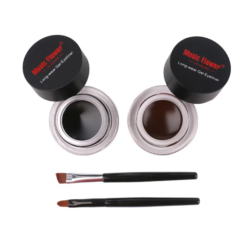 2 Bottles Of Two-Color Eyeliner Gel, Durable Color Rendering, Waterproof, Non Smudging, Eyeliner Cream with Two Brushes
2 Bottles Of Two-Color Eyeliner Gel, Durable Color Rendering, Waterproof, Non Smudging, Eyeliner Cream with Two Brushes