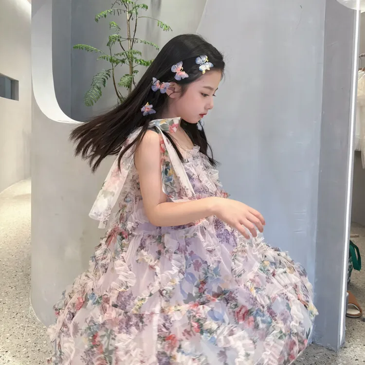 Girl Dress 2024 Summer New Korean Style Fashion Girls Floral Dress Summer Mesh Little Baby Girls Princess Dress Solid Skirt
Girl Dress 2024 Summer New Korean Style Fashion Girls Floral Dress Summer Mesh Little Baby Girls Princess Dress Solid Skirt