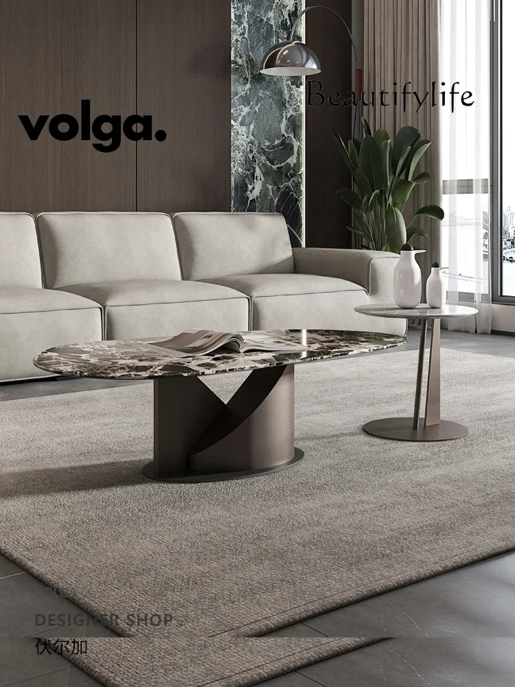 N44 Italian minimalist marble high-end coffee table combination designer special-shaped fashion living room home
N44 Italian minimalist marble high-end coffee table combination designer special-shaped fashion living room home