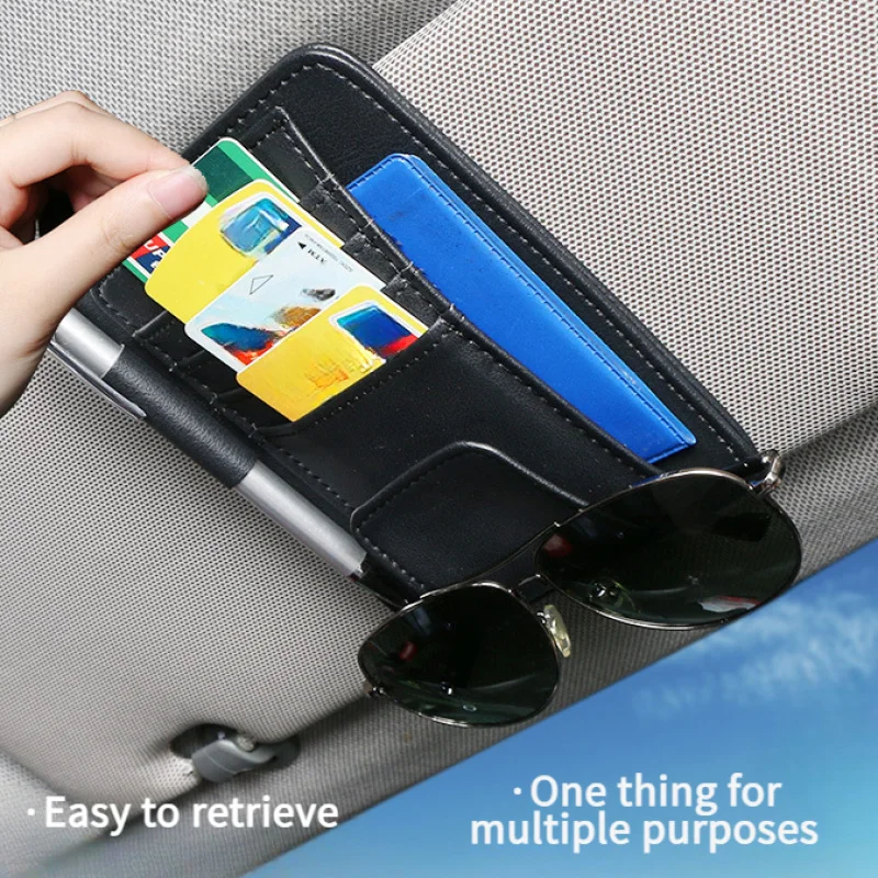 Car Sun Visor Sunglasses Clip Card Holder Sunshade Bill File Glasses Bank Card Pen Paper Storage Universal Storage Clip
Car Sun Visor Sunglasses Clip Card Holder Sunshade Bill File Glasses Bank Card Pen Paper Storage Universal Storage Clip