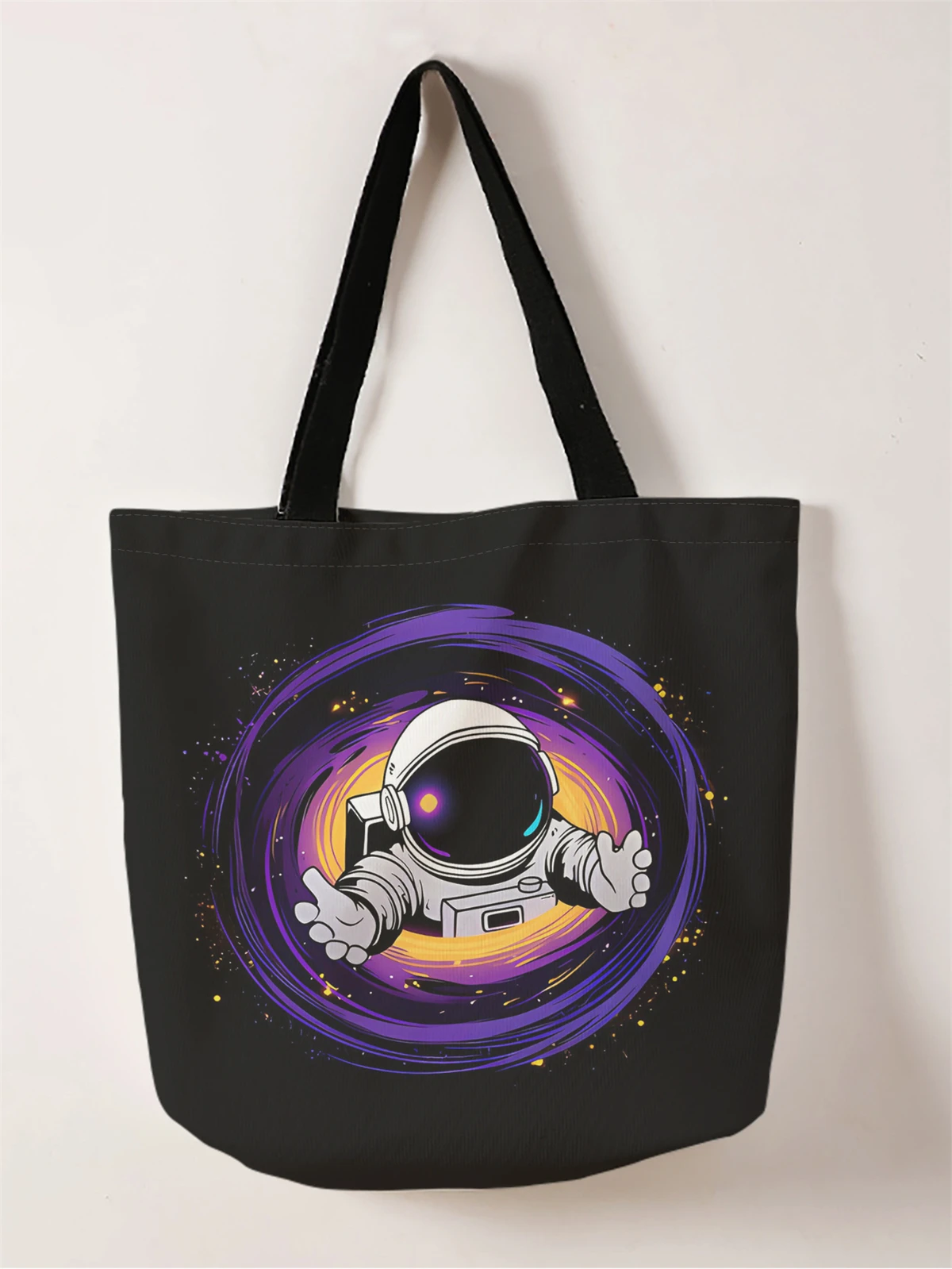 1 шт., сумка «Звездное небо» с астронавтом, многоразовая модная сумка, многофункциональная сумка, холщовая сумка для покупок с принтом
1 шт., сумка «Звездное небо» с астронавтом, многоразовая модная сумка, многофункциональная сумка, холщовая сумка для покупок с принтом