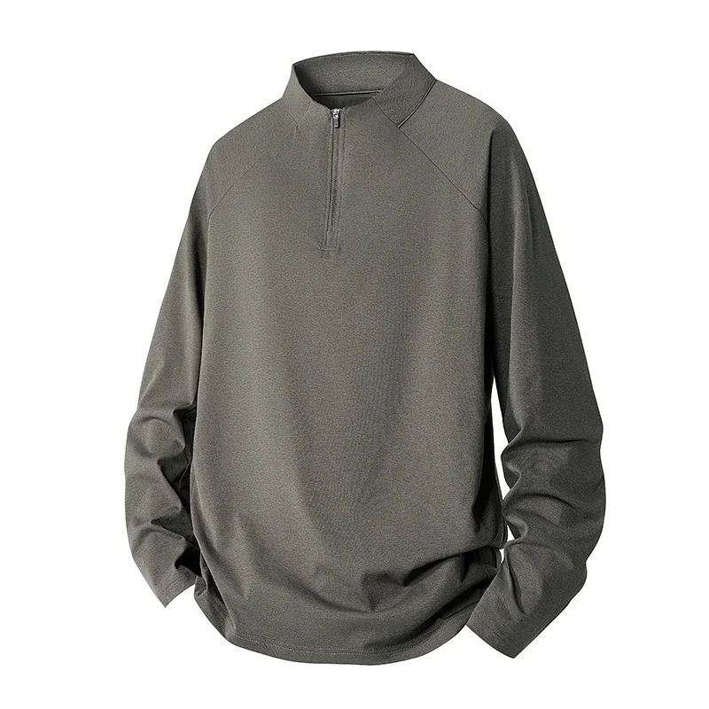 2025 Men's Long Sleeved T-shirt Spring New Outdoor Half Zipper Design Solid Color Breathable Stand Up Collar Hoodie Men's Top
2025 Men's Long Sleeved T-shirt Spring New Outdoor Half Zipper Design Solid Color Breathable Stand Up Collar Hoodie Men's Top