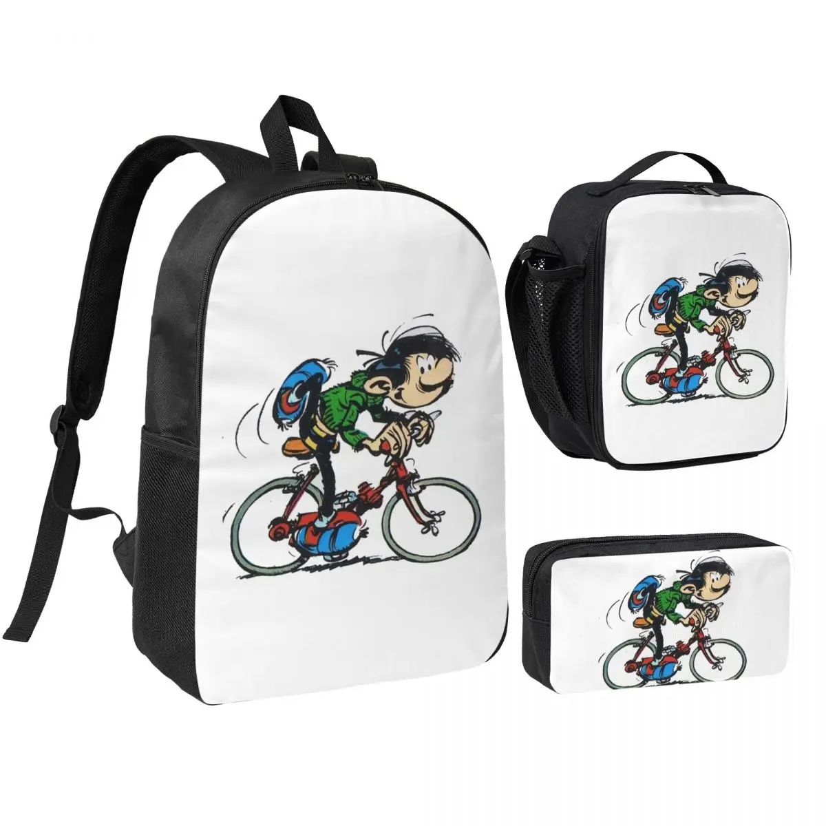 Gaston Lagaffe Big Ben Head Backpack Boys Girls BookBag School Bag Shoulder Bags 3ps Insulated Lunch Bag Pencil Case
Gaston Lagaffe Big Ben Head Backpack Boys Girls BookBag School Bag Shoulder Bags 3ps Insulated Lunch Bag Pencil Case