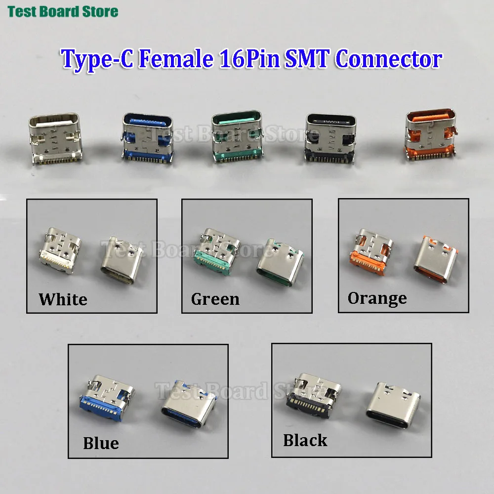 30/50/100PCS Micro USB Type C 3.1 Female Placement SMD 16Pin SMT Socket Connector DIP For PCB high current charging
30/50/100PCS Micro USB Type C 3.1 Female Placement SMD 16Pin SMT Socket Connector DIP For PCB high current charging