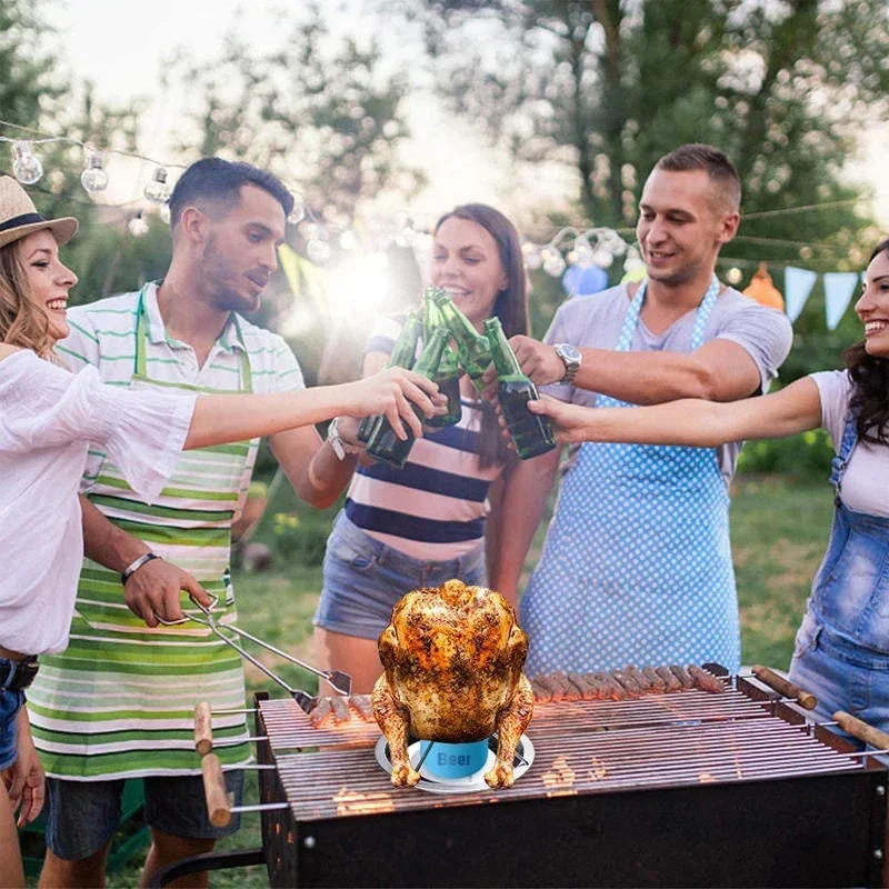 BBQ Tools Chicken Roaster Rack Bowl Carbon Steel Beer Can Chicken Turkey Roaster Grill Stand Holder Tray Set Combo
BBQ Tools Chicken Roaster Rack Bowl Carbon Steel Beer Can Chicken Turkey Roaster Grill Stand Holder Tray Set Combo