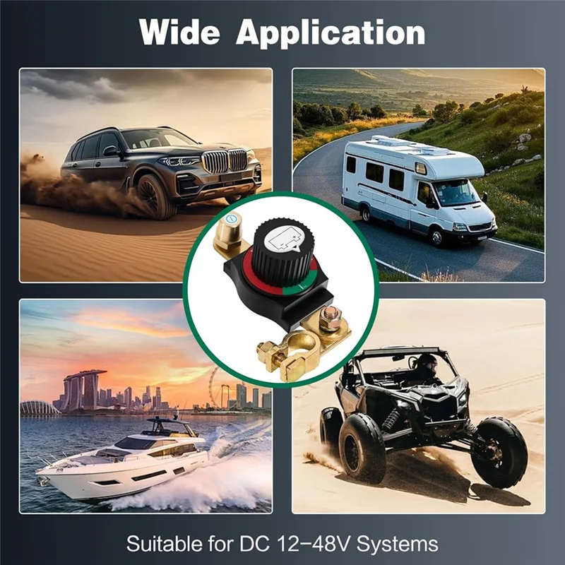 ABZV-Top Post для выключателя автомобильного аккумулятора, комплект отключения аккумулятора 12 В-48 В, выключатель отключения для автомобилей, лодок, грузовиков 
ABZV-Top Post для выключателя автомобильного аккумулятора, комплект отключения аккумулятора 12 В-48 В, выключатель отключения для автомобилей, лодок, грузовиков