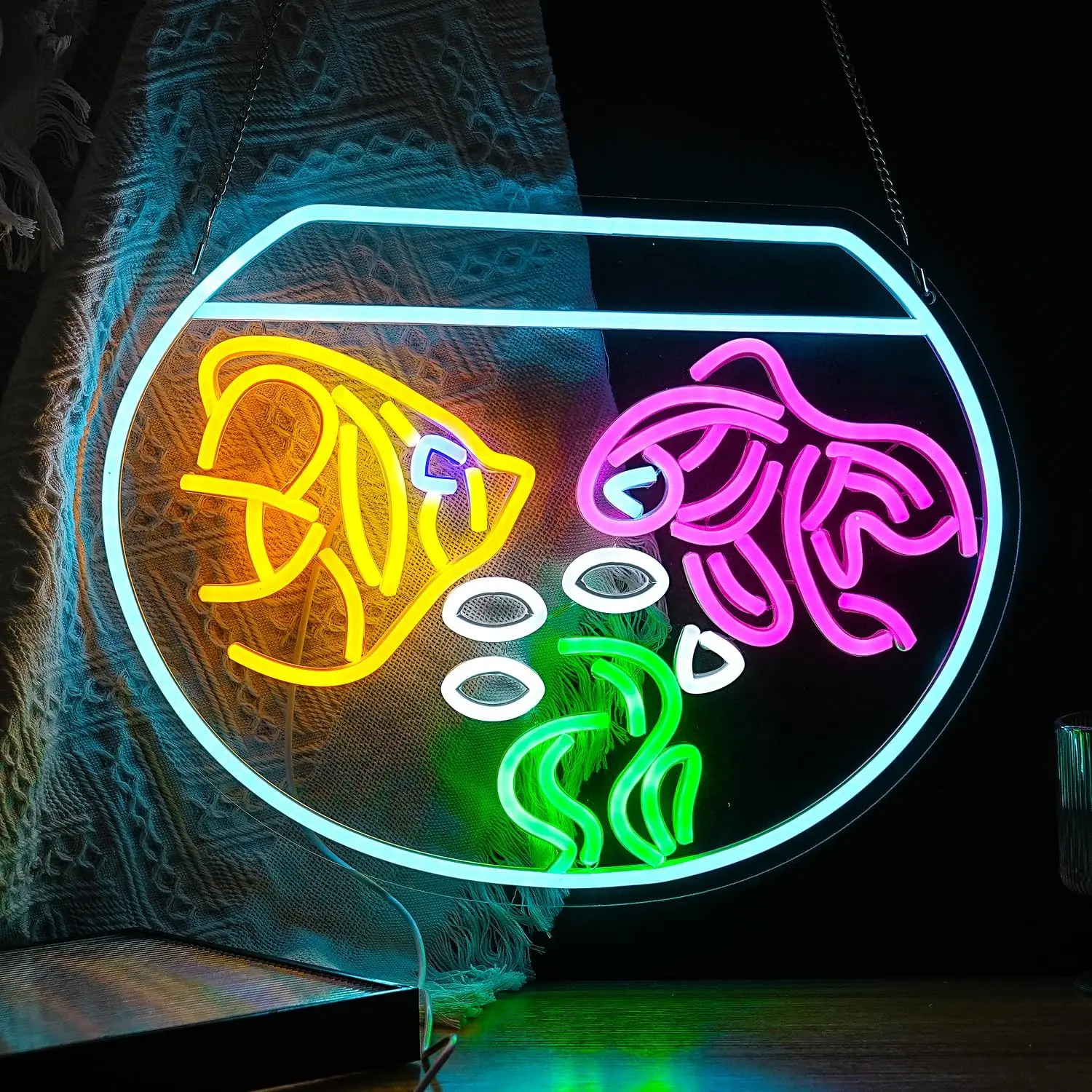 Goldfish Shape Neon Sign - LED Neon Light Wall Decor for Living Room, Man Cave, Bar, Fish Store, Soft Glow Aesthetic Gift
Goldfish Shape Neon Sign - LED Neon Light Wall Decor for Living Room, Man Cave, Bar, Fish Store, Soft Glow Aesthetic Gift