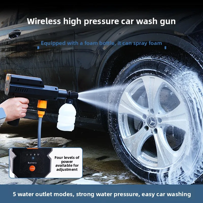 Wireless Electric High Pressure Car Wash Gu n Portable Rechargeable Lithium Battery Water Gu n Home Auto Cleaning Machine
Wireless Electric High Pressure Car Wash Gu n Portable Rechargeable Lithium Battery Water Gu n Home Auto Cleaning Machine
