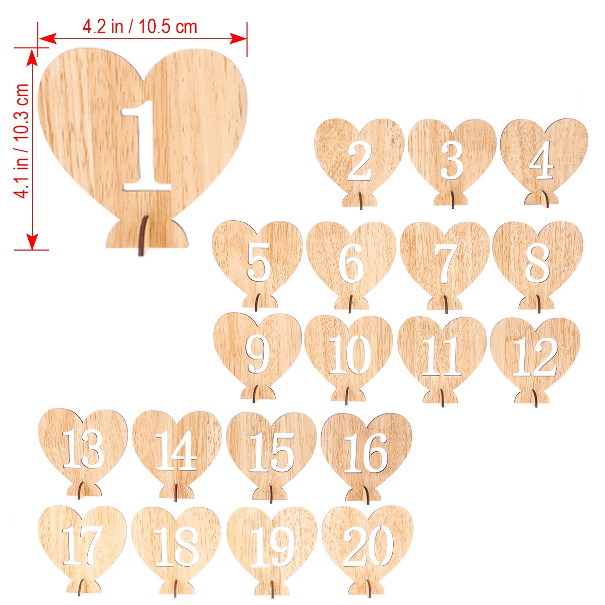 20 Pcs Seat Signs Heart Shape Wedding Table Numbers Banquet Party Table Numbers Decoration Decorations Seating Cards Holder
20 Pcs Seat Signs Heart Shape Wedding Table Numbers Banquet Party Table Numbers Decoration Decorations Seating Cards Holder