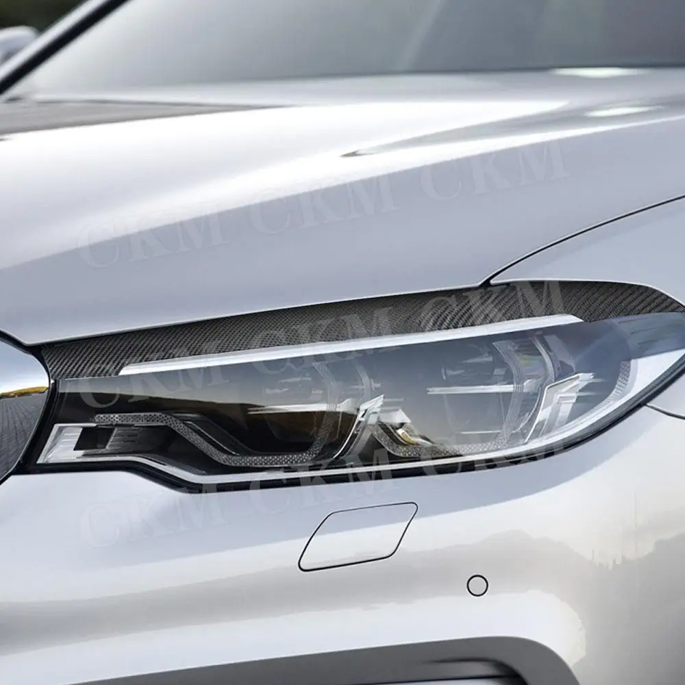 Carbon Fiber Headlight Eyelids for BMW 5 Series G30 G38 530i 540i M550i 2017-2023 Eyebrows Trim Cover Sticker Body Kits
Carbon Fiber Headlight Eyelids for BMW 5 Series G30 G38 530i 540i M550i 2017-2023 Eyebrows Trim Cover Sticker Body Kits