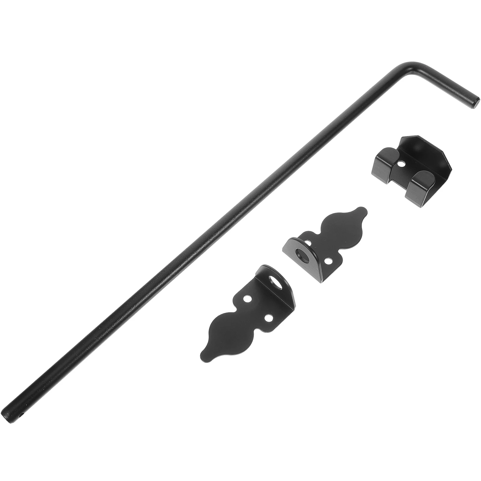 18 Inch Wood Door Latch Black Spray Ground Plug Durable Fence Gate Drop Rod Hardware Barn Lock Shed French Top Barrel Bolt Cane
18 Inch Wood Door Latch Black Spray Ground Plug Durable Fence Gate Drop Rod Hardware Barn Lock Shed French Top Barrel Bolt Cane