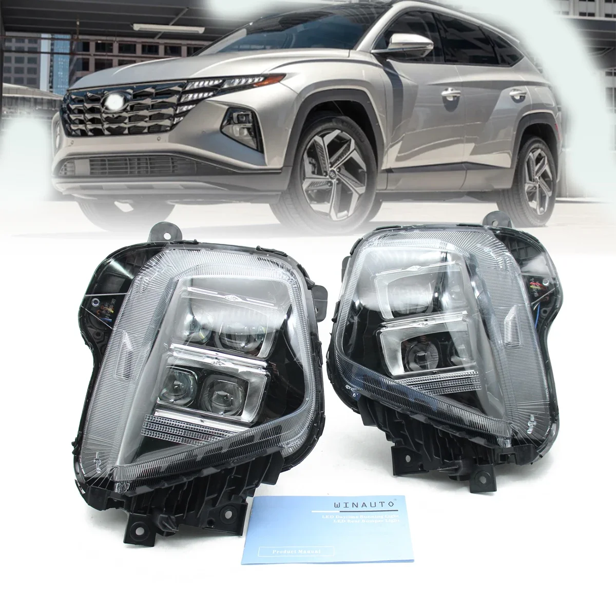 Светодиодные фары для Hyundai Tucson 2021 2022 2023, фары переднего бампера автомобиля, комплект светодиодных фар в сборе для Hyundai
Светодиодные фары для Hyundai Tucson 2021 2022 2023, фары переднего бампера автомобиля, комплект светодиодных фар в сборе для Hyundai