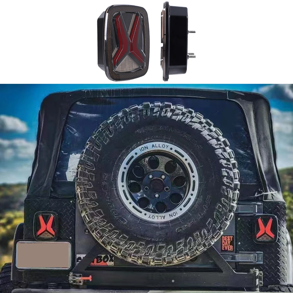 Lantsun T100 LED Taillight ABS Rear Light Brake Lights for Jeep for Wrangler CJ YJ TJ, 1-pair
Lantsun T100 LED Taillight ABS Rear Light Brake Lights for Jeep for Wrangler CJ YJ TJ, 1-pair
