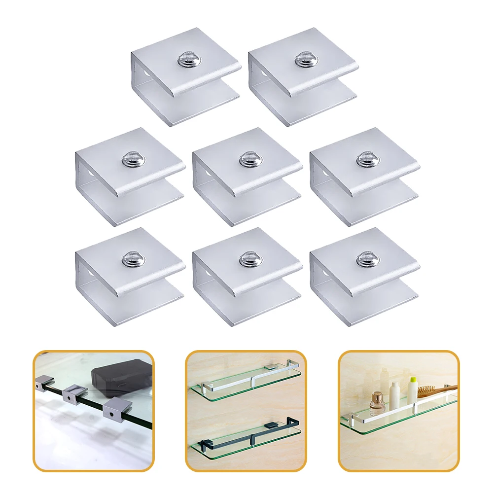 8Pcs Practical Shower Glass Clamp Adjustable Clip Bracket Reliable Glass Shelf Support with Smooth Finish
8Pcs Practical Shower Glass Clamp Adjustable Clip Bracket Reliable Glass Shelf Support with Smooth Finish
