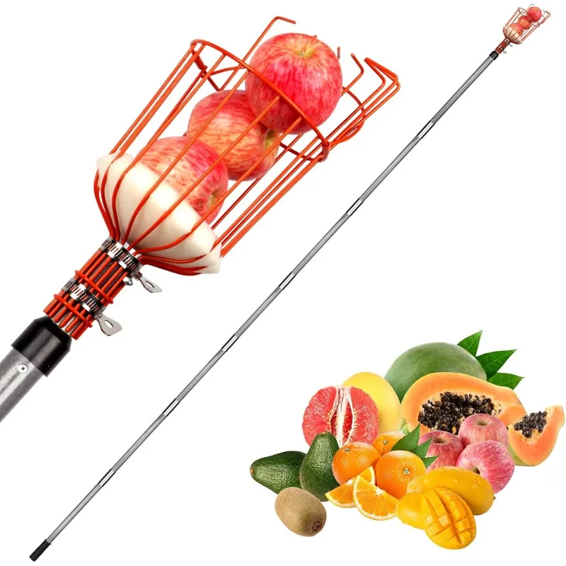 23FT Fruit Picker, Adjustable Fruits Picker Tool with Fiberglass Pole, Big Basket and Storage Bag, Fruit Catcher Equipment Tree
23FT Fruit Picker, Adjustable Fruits Picker Tool with Fiberglass Pole, Big Basket and Storage Bag, Fruit Catcher Equipment Tree