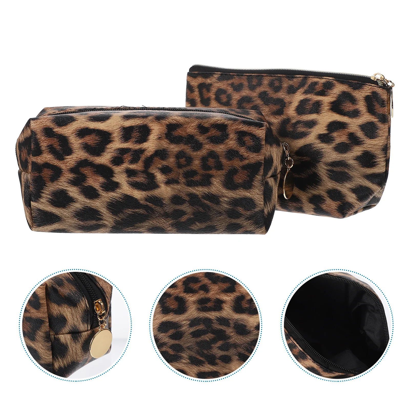 2Pcs Premium PU Bag Leopard Print Makeup Pouch Travel Toiletry Bag Portable Organizer Zipper Secure Closure
2Pcs Premium PU Bag Leopard Print Makeup Pouch Travel Toiletry Bag Portable Organizer Zipper Secure Closure
