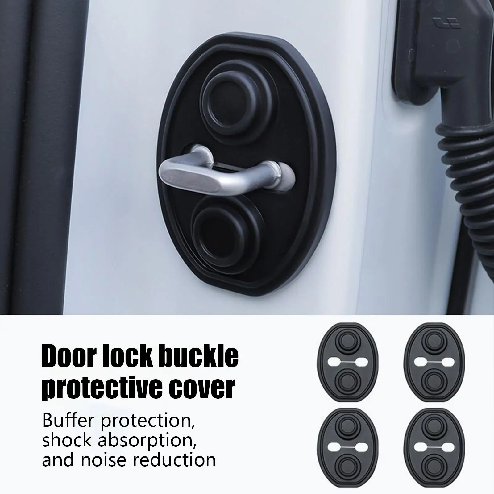 Silicone Car Door Lock Protection Cover Noise Reduction Protective Silicone Guard Silent Vehicle Pad Stable Exterior Accessories
Silicone Car Door Lock Protection Cover Noise Reduction Protective Silicone Guard Silent Vehicle Pad Stable Exterior Accessories