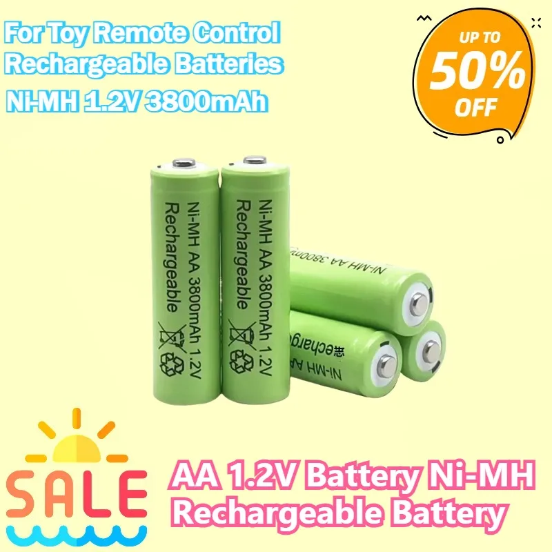 New 3800mAh AA 1.2V Battery Ni-MH Rechargeable Battery For Toy Remote Control Rechargeable Batteries AA 1.2v 3800mah Battery
New 3800mAh AA 1.2V Battery Ni-MH Rechargeable Battery For Toy Remote Control Rechargeable Batteries AA 1.2v 3800mah Battery