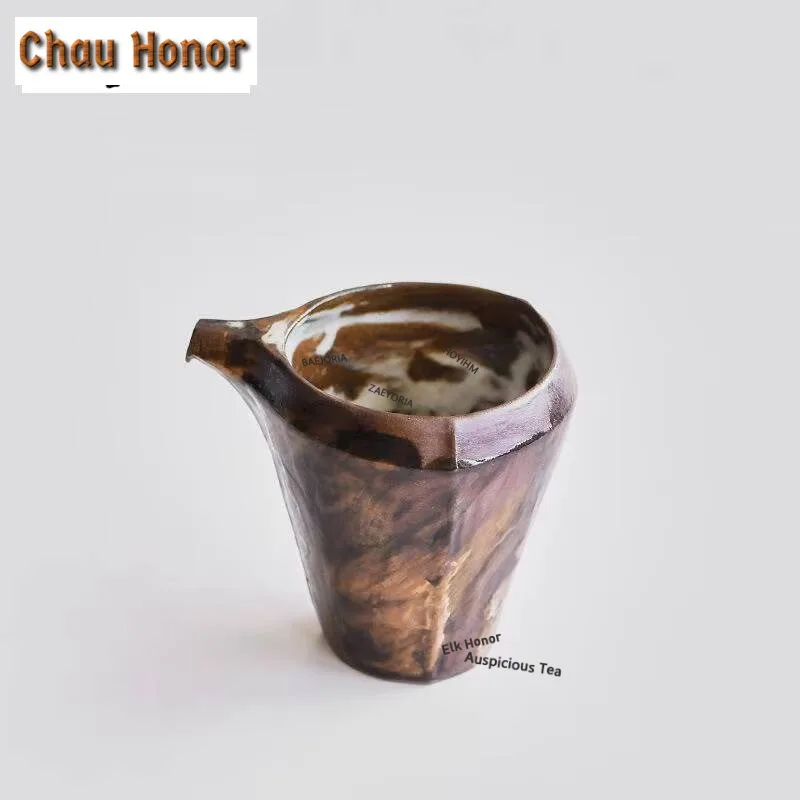 180ml Handmade Rough Pottery Tea Pitcher Creative Triangular Tea-separating Cha Hai Justice Cup Zen Teaset Decoration Supplies
180ml Handmade Rough Pottery Tea Pitcher Creative Triangular Tea-separating Cha Hai Justice Cup Zen Teaset Decoration Supplies