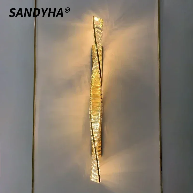 SANDYHA Nordic Crystal Wall Lamp LED Glass Light Minimalist Design for Bedroom Living Room Hotel and Home Decor Stylish
SANDYHA Nordic Crystal Wall Lamp LED Glass Light Minimalist Design for Bedroom Living Room Hotel and Home Decor Stylish
