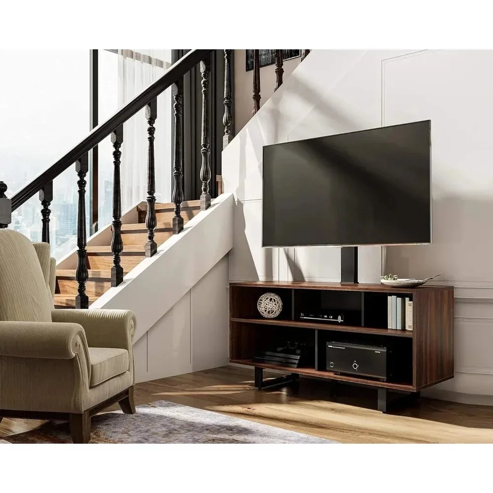 TV Stand with Mount for 32-70 inch TVs, Swivel Floor Entertainment Center with Wood Console Holds Up to 110 Pounds
TV Stand with Mount for 32-70 inch TVs, Swivel Floor Entertainment Center with Wood Console Holds Up to 110 Pounds