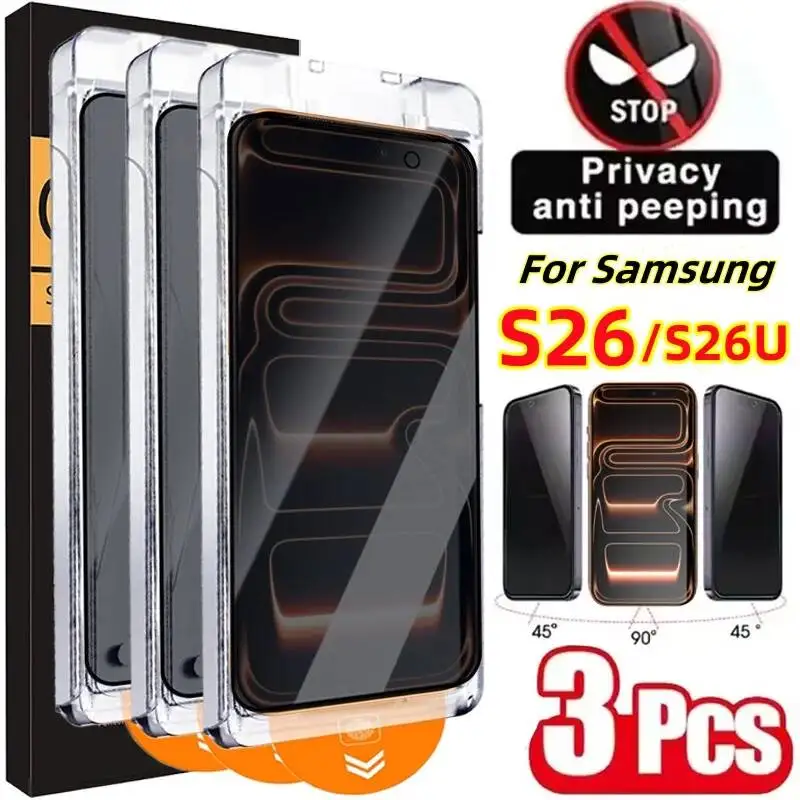 Dust Free Easy Installation Privacy Screen Protector For Samsung Galaxy S26 Ultra Fingerprint Unlock HD Clear Tempered Glass
Dust Free Easy Installation Privacy Screen Protector For Samsung Galaxy S26 Ultra Fingerprint Unlock HD Clear Tempered Glass
