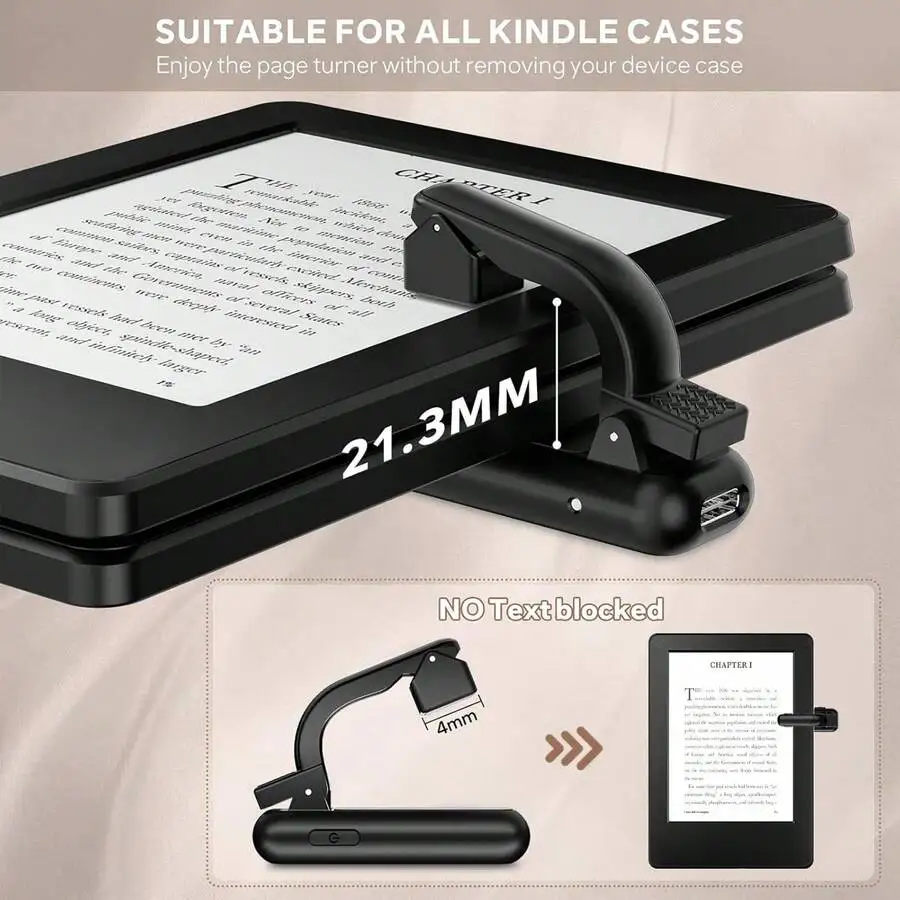 Page Turner Ring For Kindle E-Reader Remote Control Clicker Accessory For Tablets
Page Turner Ring For Kindle E-Reader Remote Control Clicker Accessory For Tablets