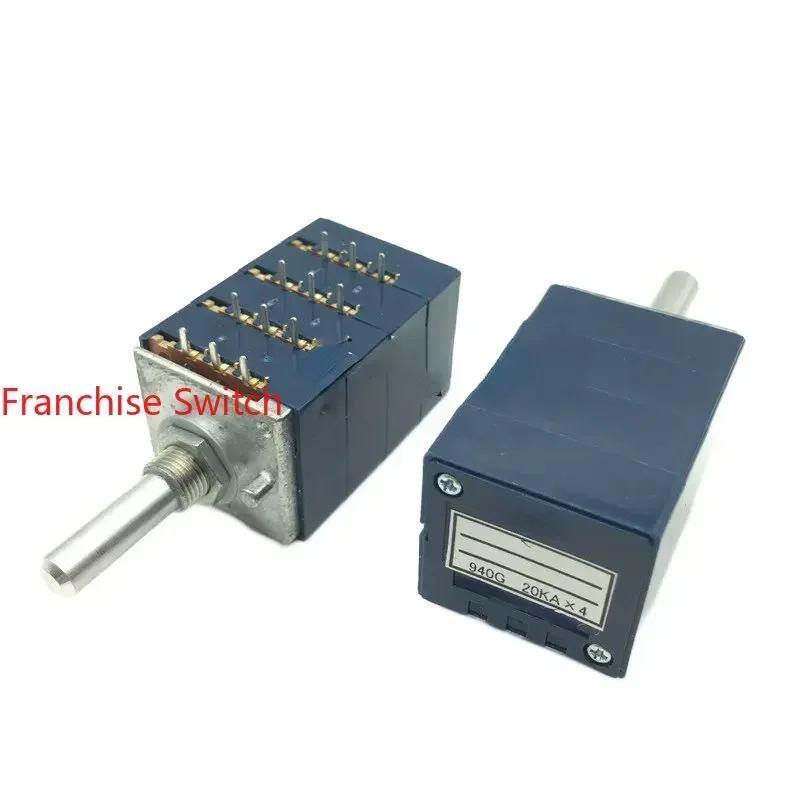 Blue Case Quadruple Volume Potentiometer RK27 10KA 20KA 50KA 100KA Half Shaft 12 Pin
Blue Case Quadruple Volume Potentiometer RK27 10KA 20KA 50KA 100KA Half Shaft 12 Pin