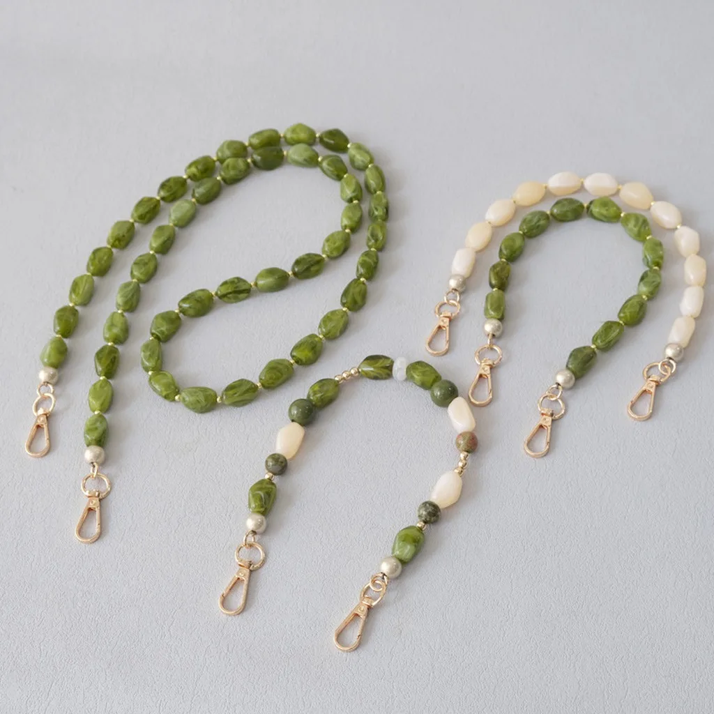 Decorative Shoulder Strap Wear-Resistant Beaded Phone Chain Handbag Chain Replacement Stylish Bag Accessory For Light Elegant
Decorative Shoulder Strap Wear-Resistant Beaded Phone Chain Handbag Chain Replacement Stylish Bag Accessory For Light Elegant