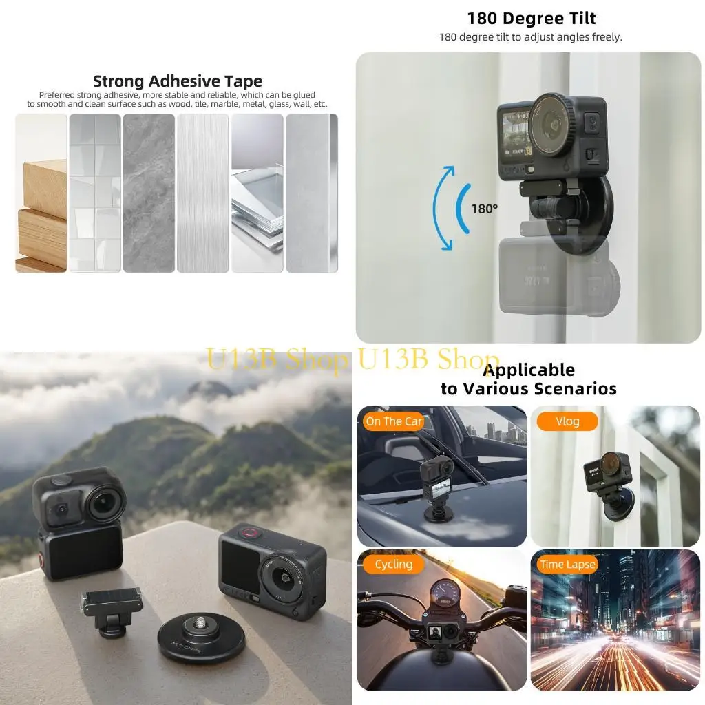 U13B Durability Quick Attach Mount for Action 6 Cameras Base
U13B Durability Quick Attach Mount for Action 6 Cameras Base
